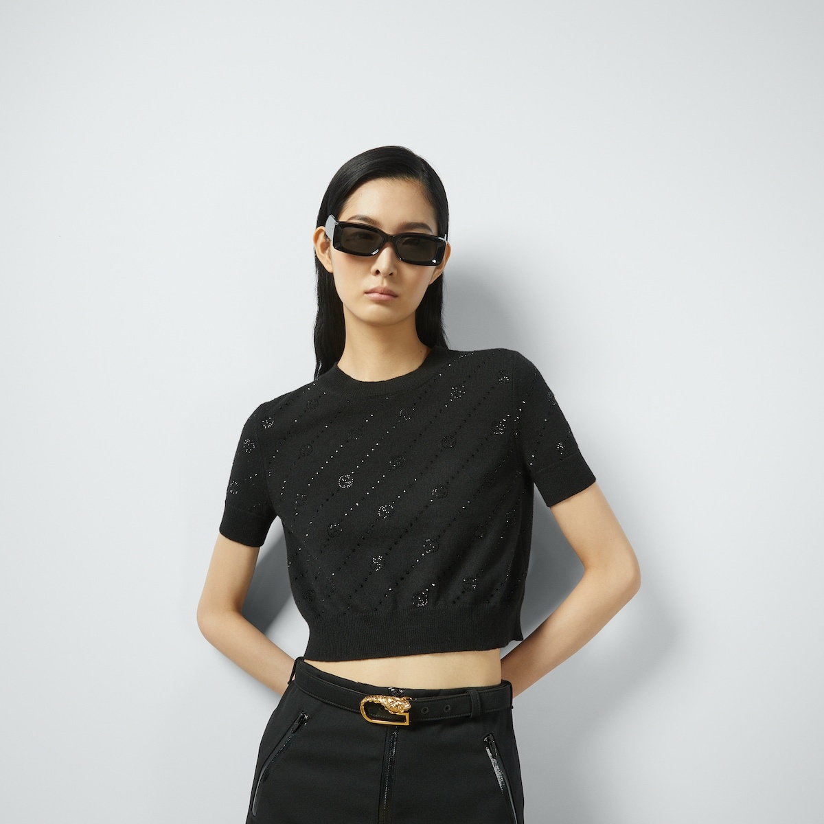 Cashmere sweater with Interlocking G - 4