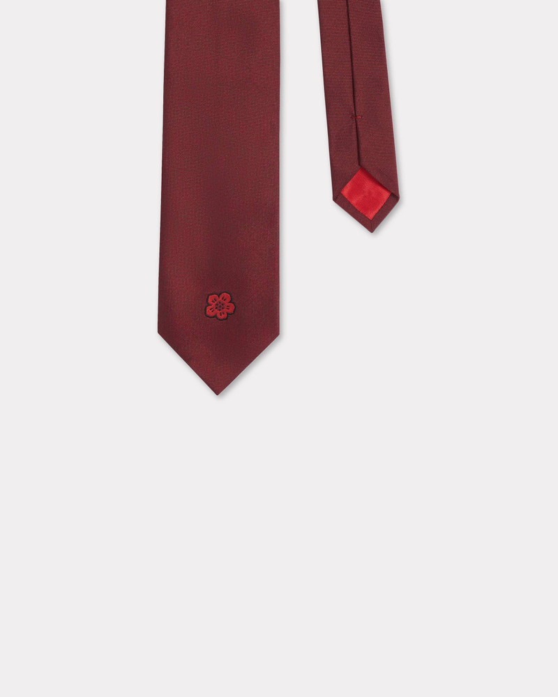 KENZO 'KENZO Crest' embroidered silk tie outlook