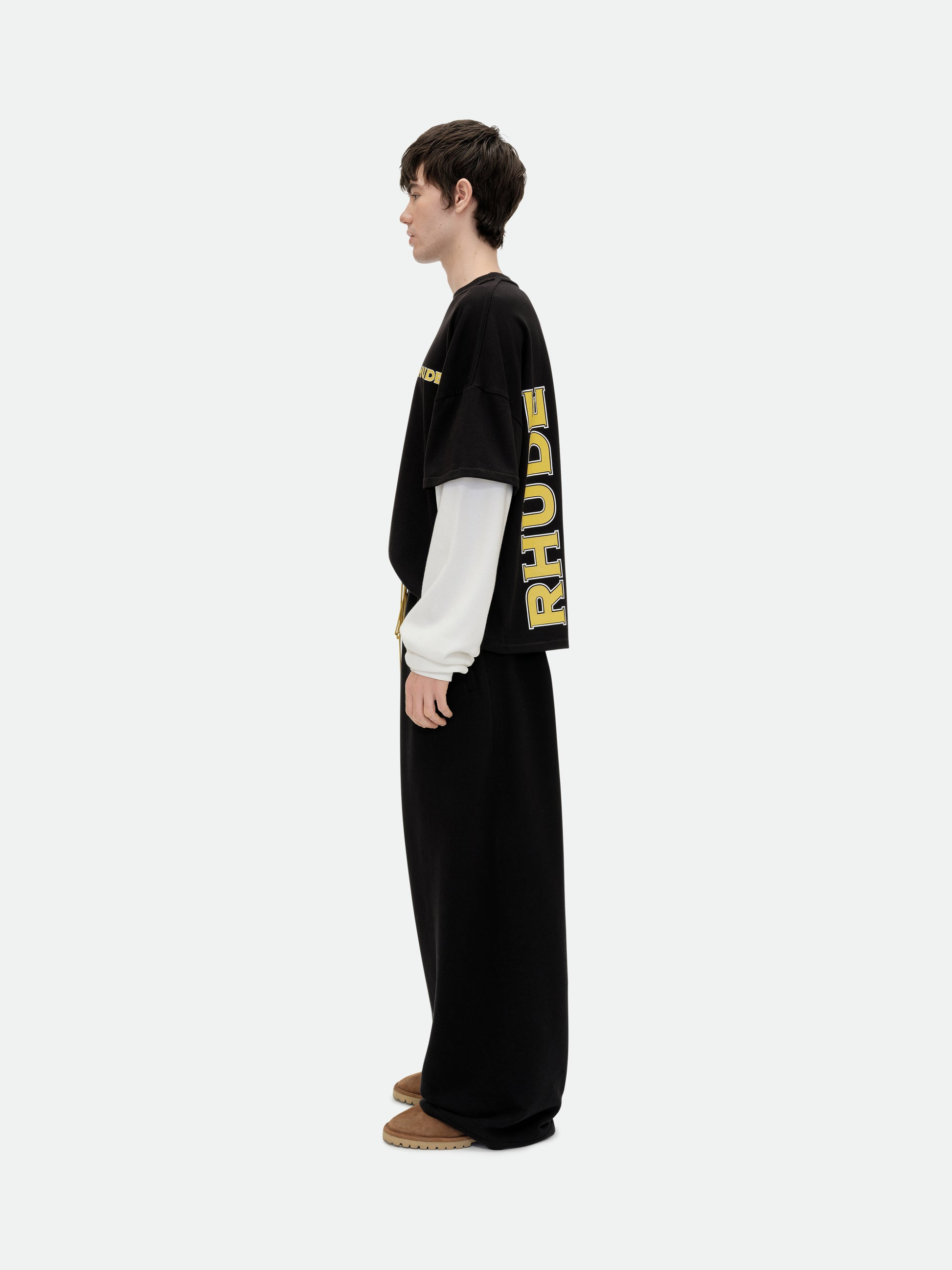 RHUDE STEEL DOUBLE-LAYERED TEE - 6