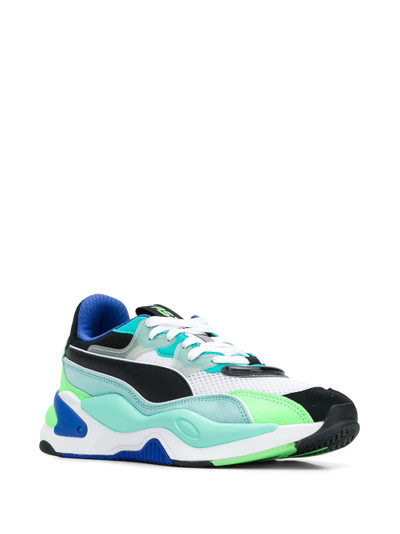 PUMA colour-block lace-up trainers outlook