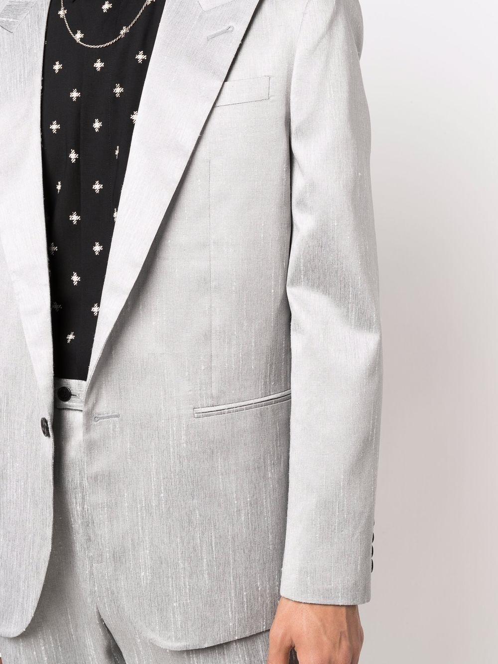 single-breasted suit blazer - 5