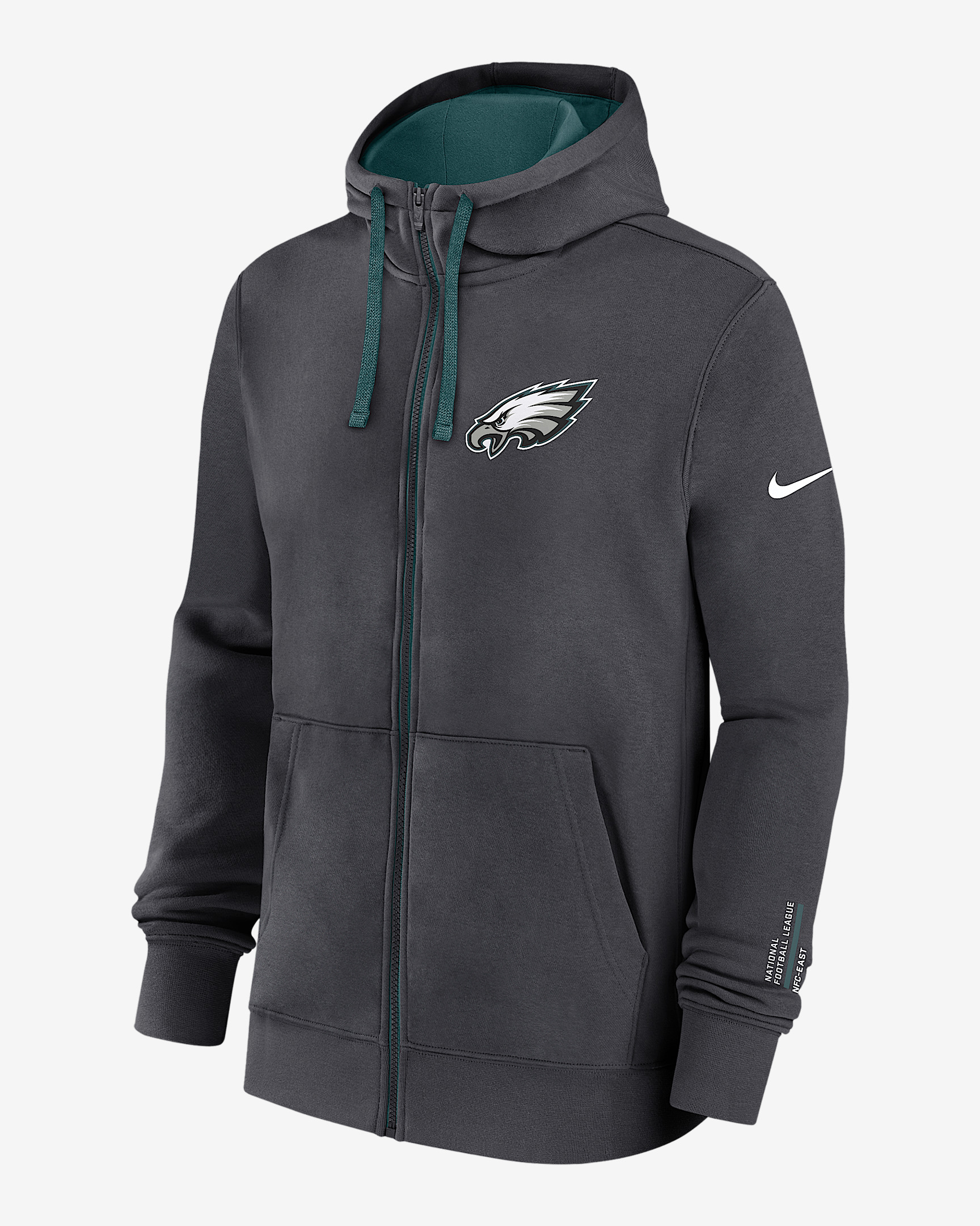Philadelphia Eagles Playbook Page Club Men's Nike NFL Full-Zip Hoodie - 1