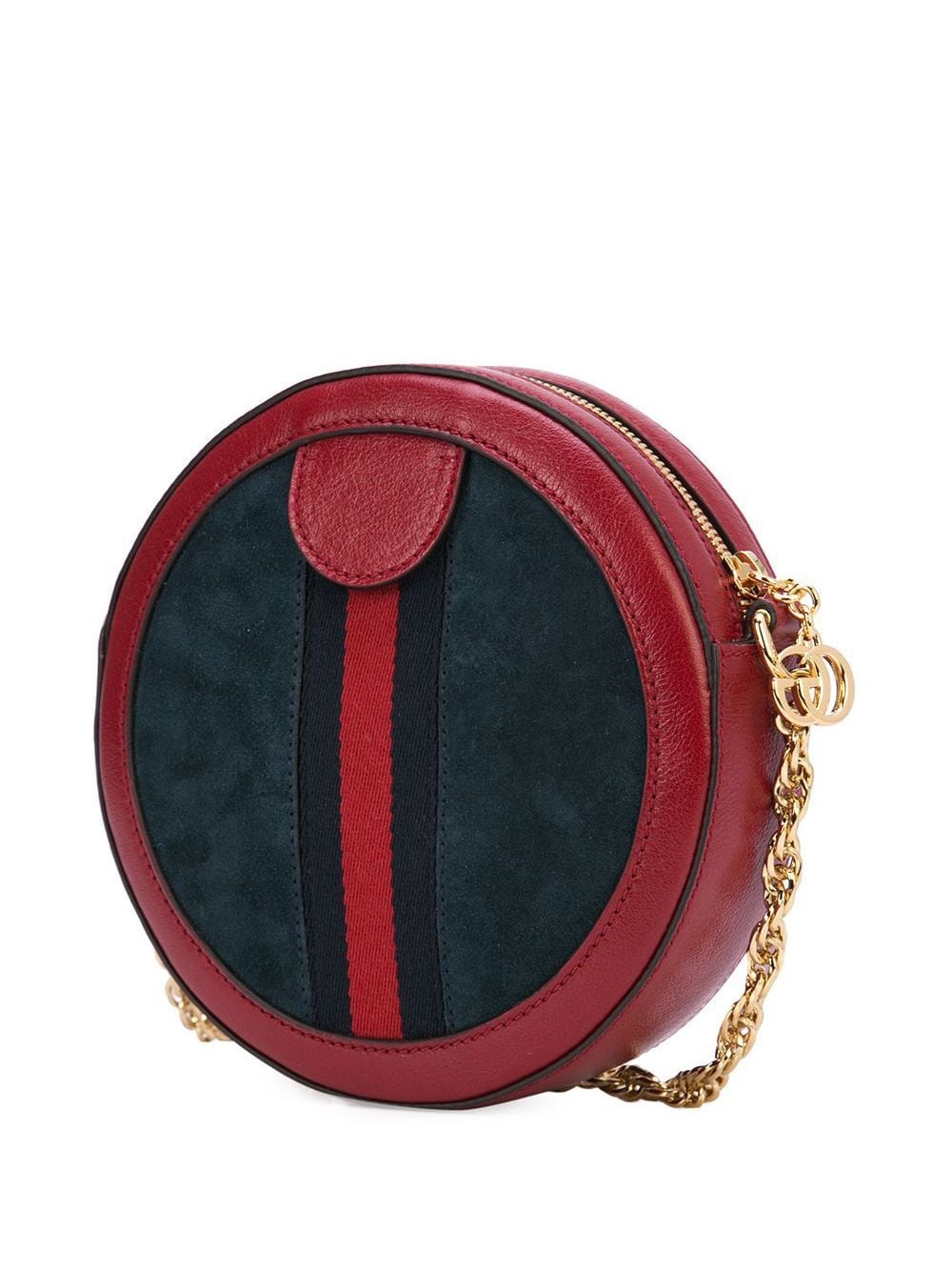 Ophidia mini round shoulder bag - 3