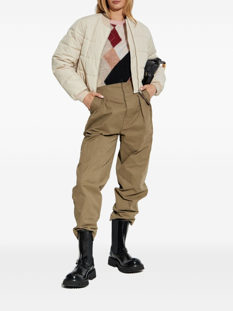 Moschino quilted bomber jacket outlook