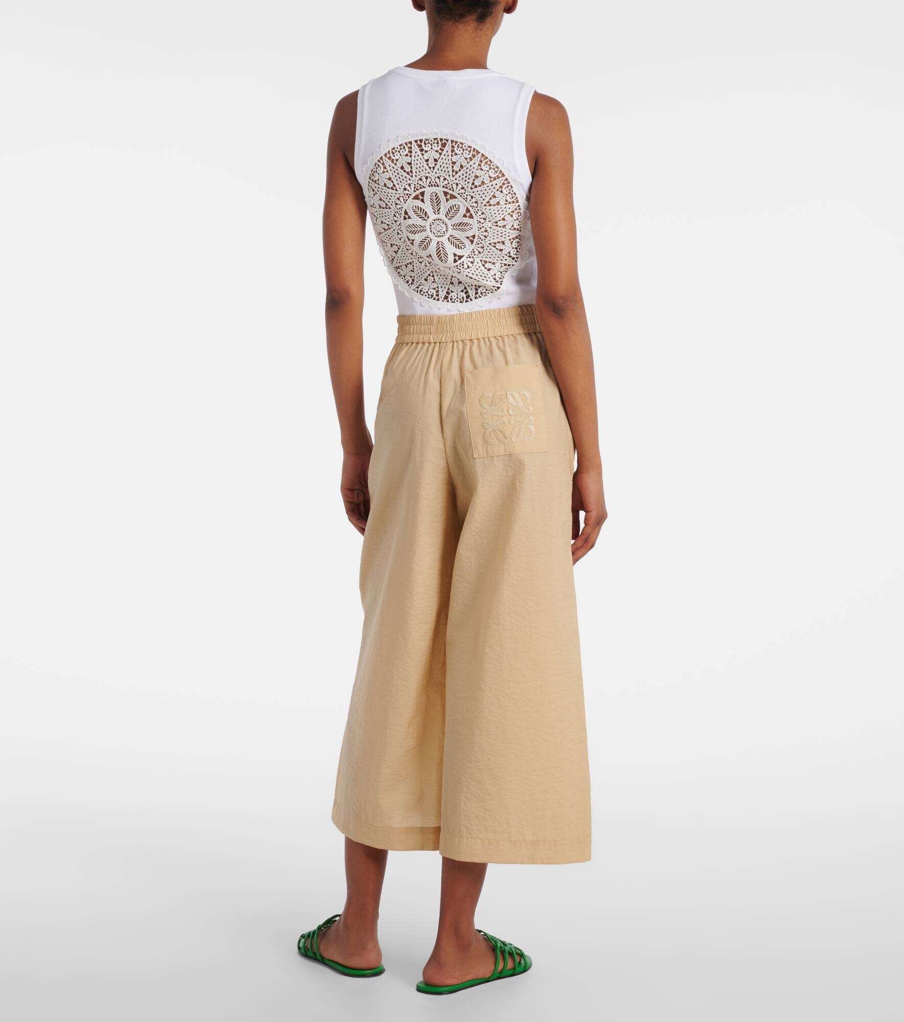 Paula's Ibiza cotton-blend culottes - 3