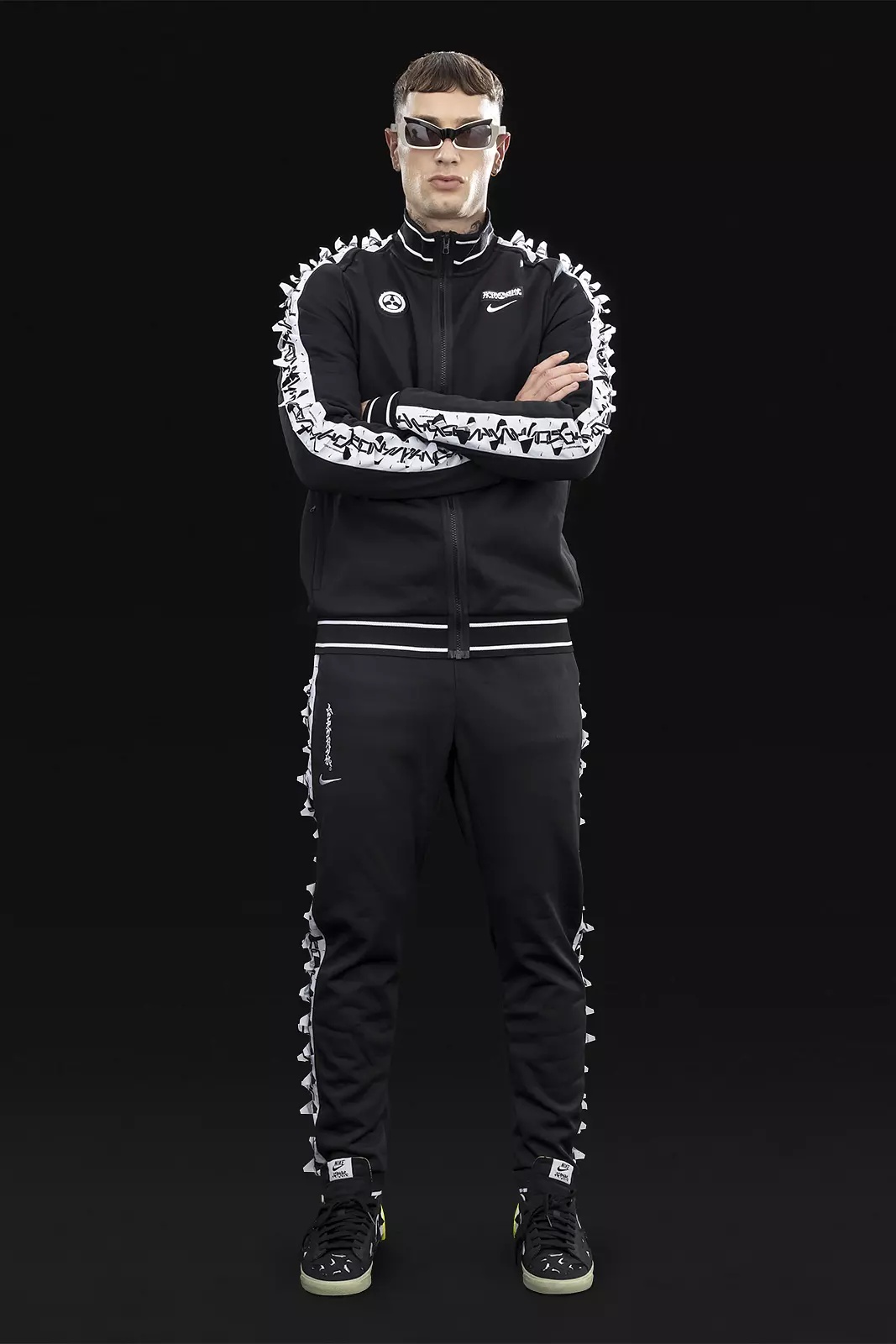 GGG-P1-010 Nike® Acronym® Track Pant Knit BLACK/BLACK - 15