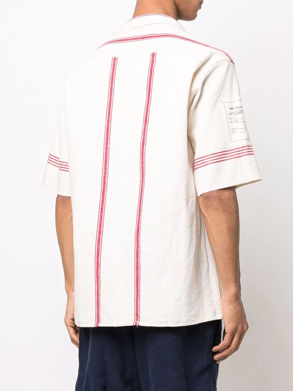 striped short-sleeve shirt - 4