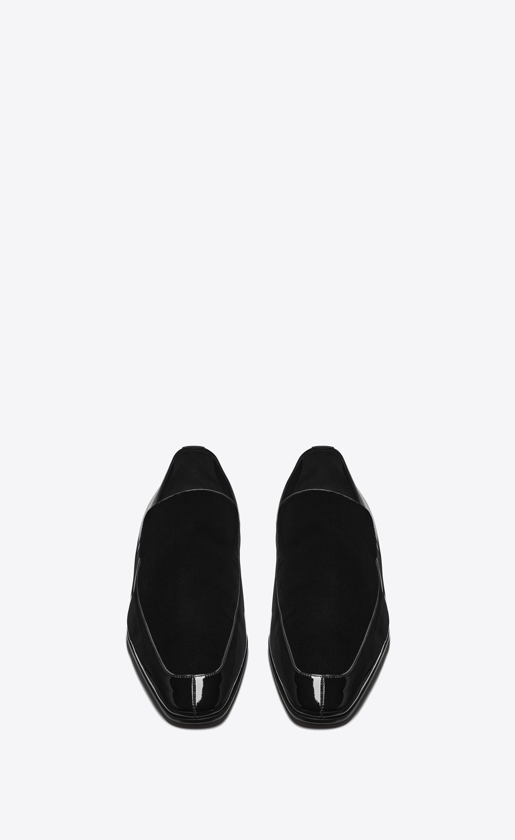 gabriel loafers in patent leather and velvet - 2