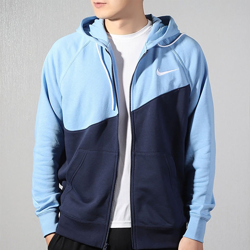 Nike AS Nike Sportswear Swoosh Hoodie FZ FT Men Blue Sky blue BV5300-451 - 5