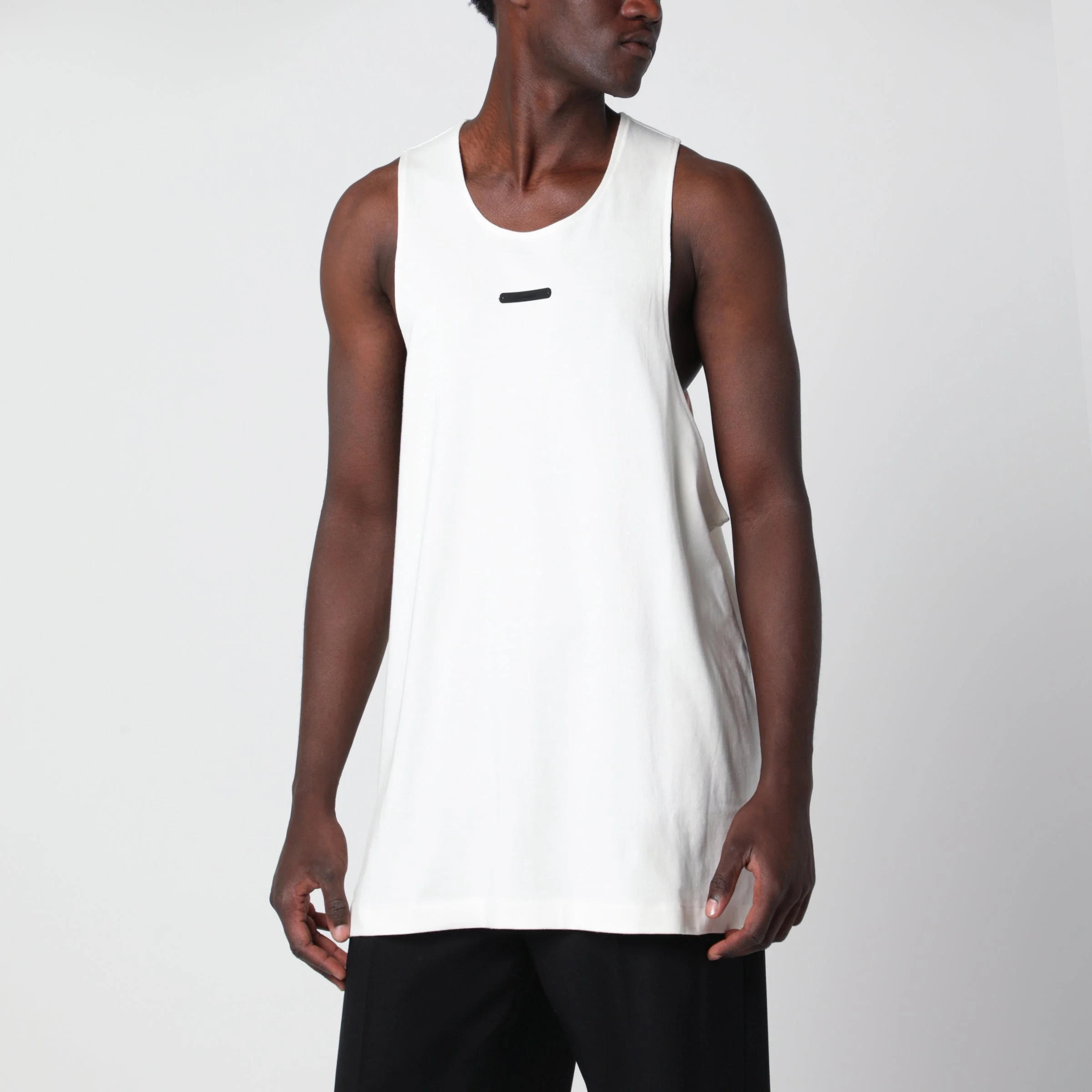 Essential ivory cotton tank top - 1