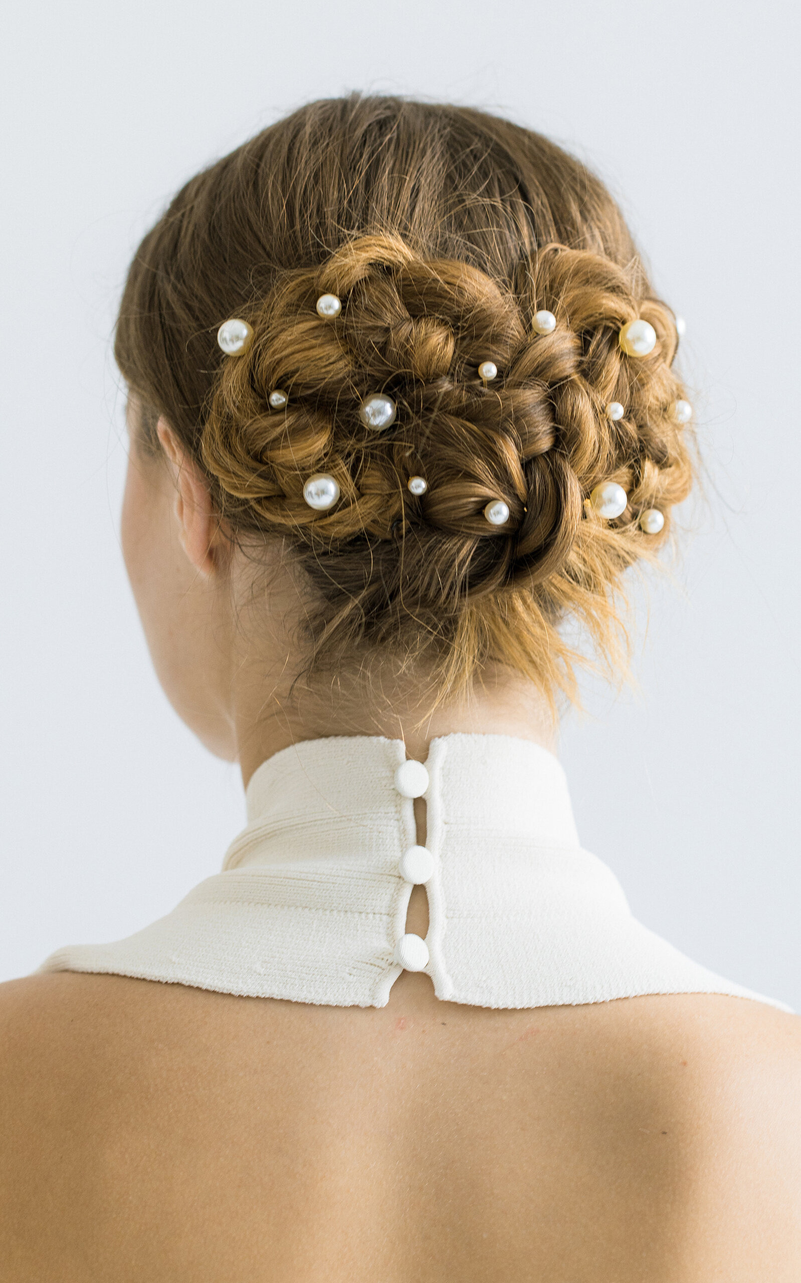 Set-Of-Seven Pearl Hairpins white - 3