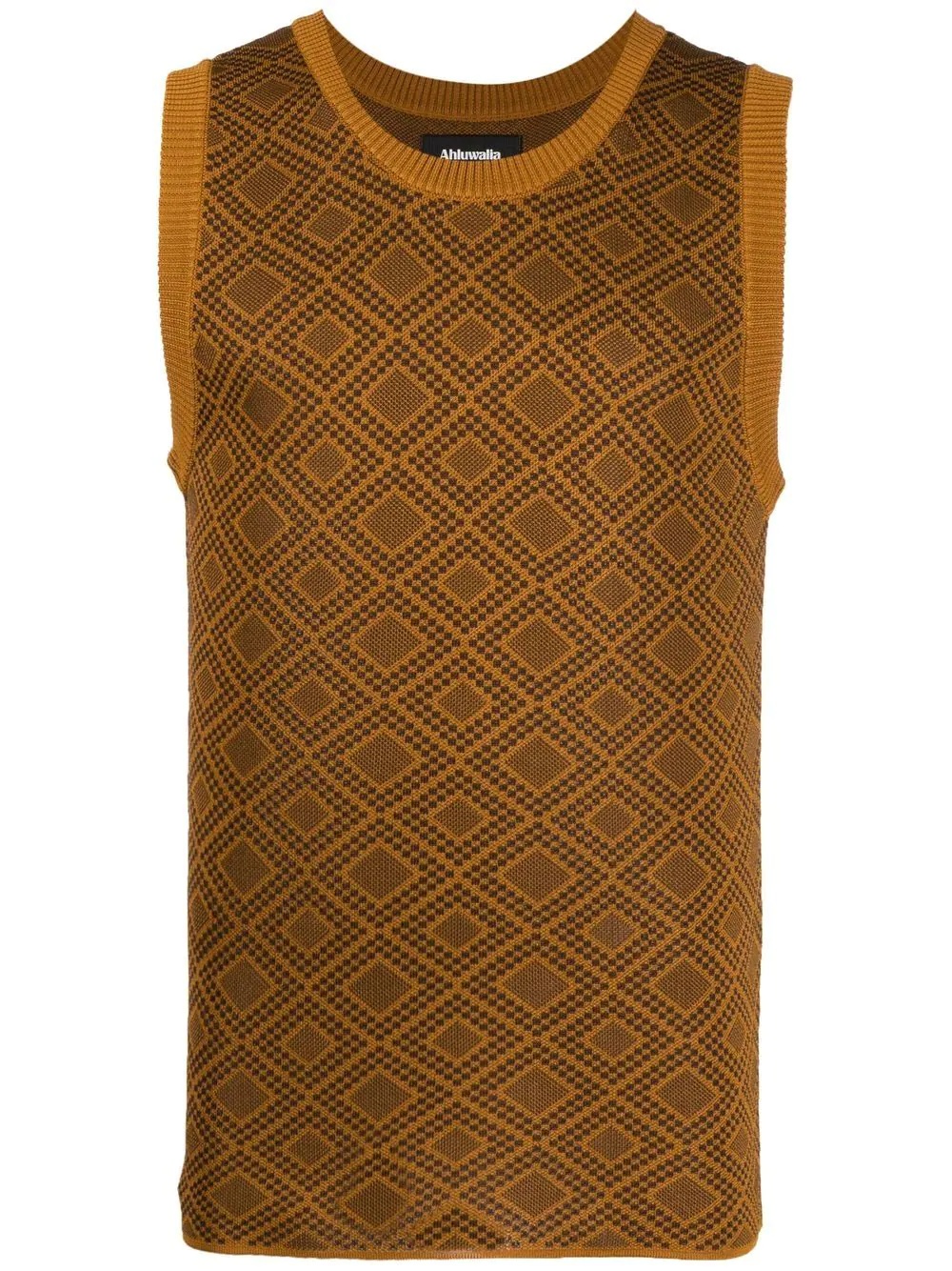 Dhoom jacquard knitted vest - 1