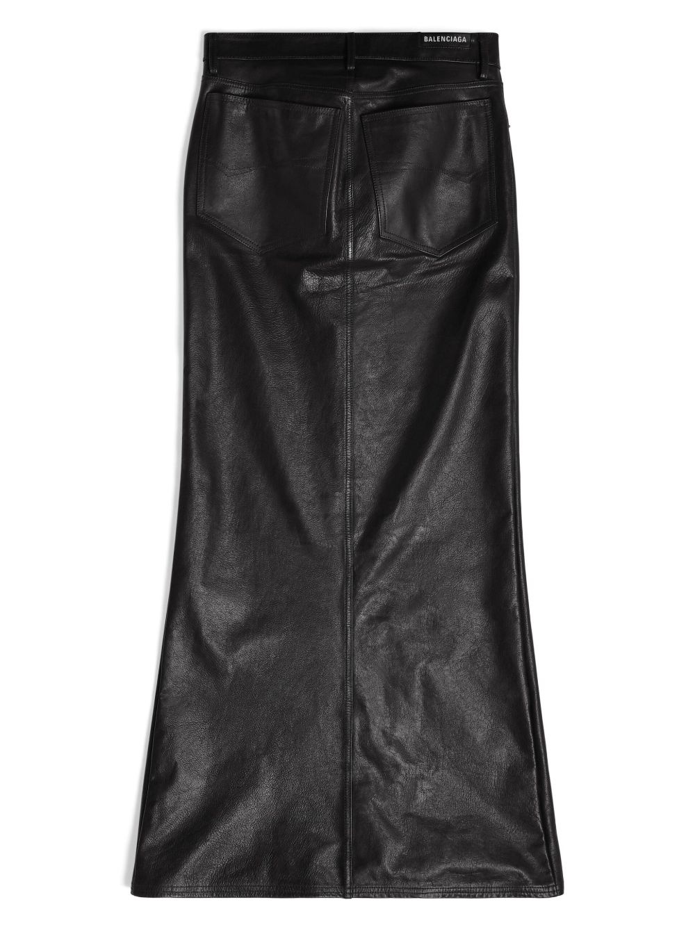 leather mid-rise maxiskirt - 2