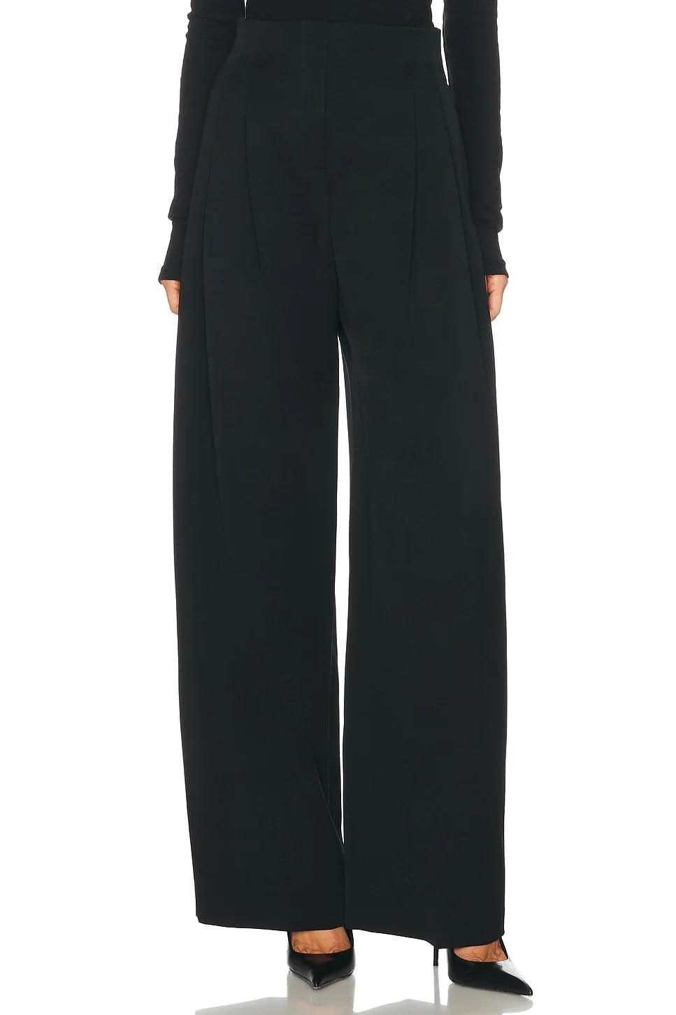 High Waist Masculine Straight Pant - 1