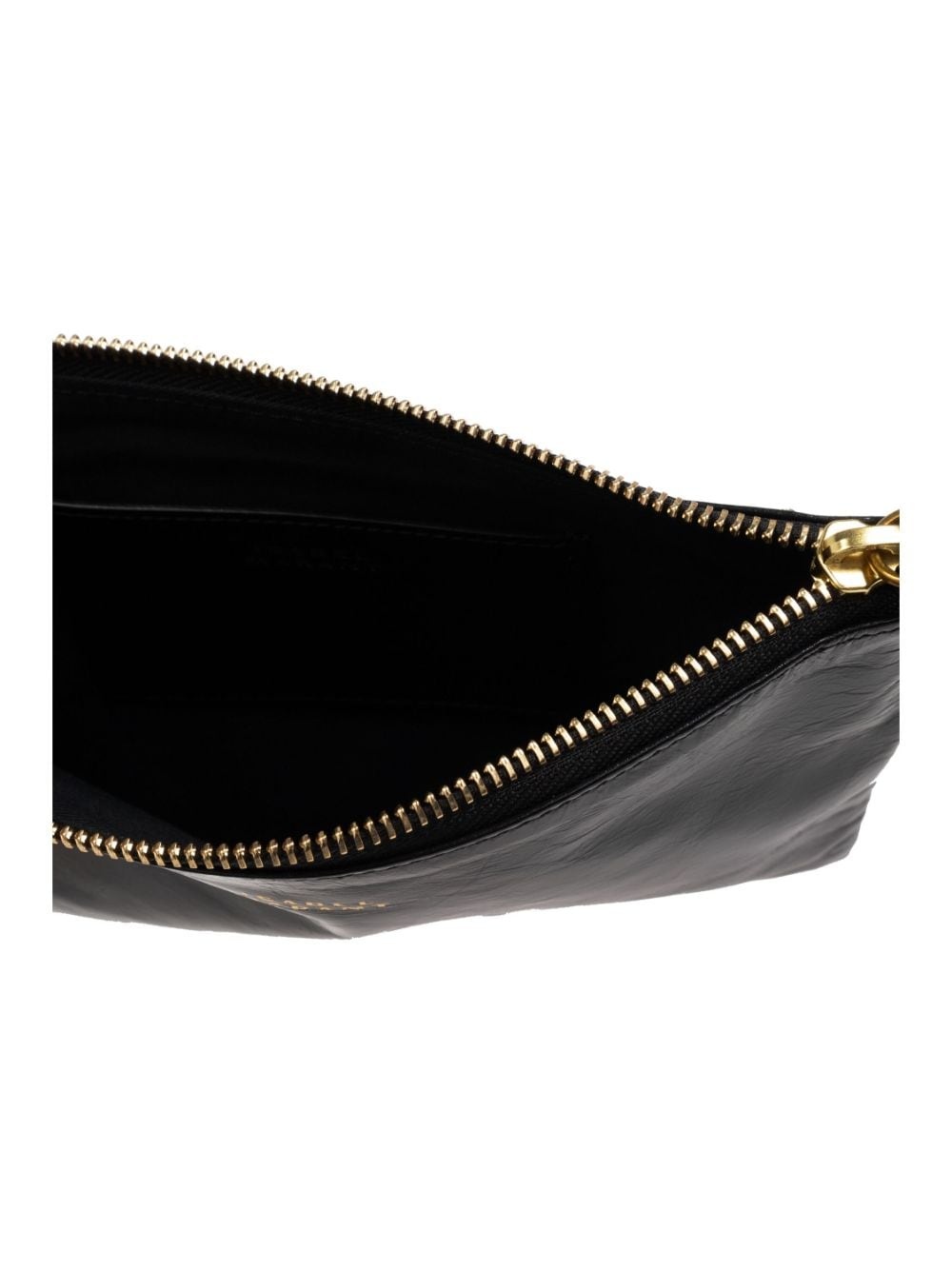 crinkled-effect leather clutch bag - 5