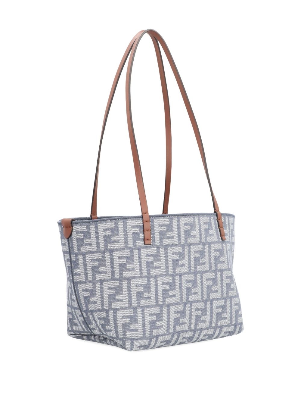 small Roll FF-logo leather-handle tote bag - 3