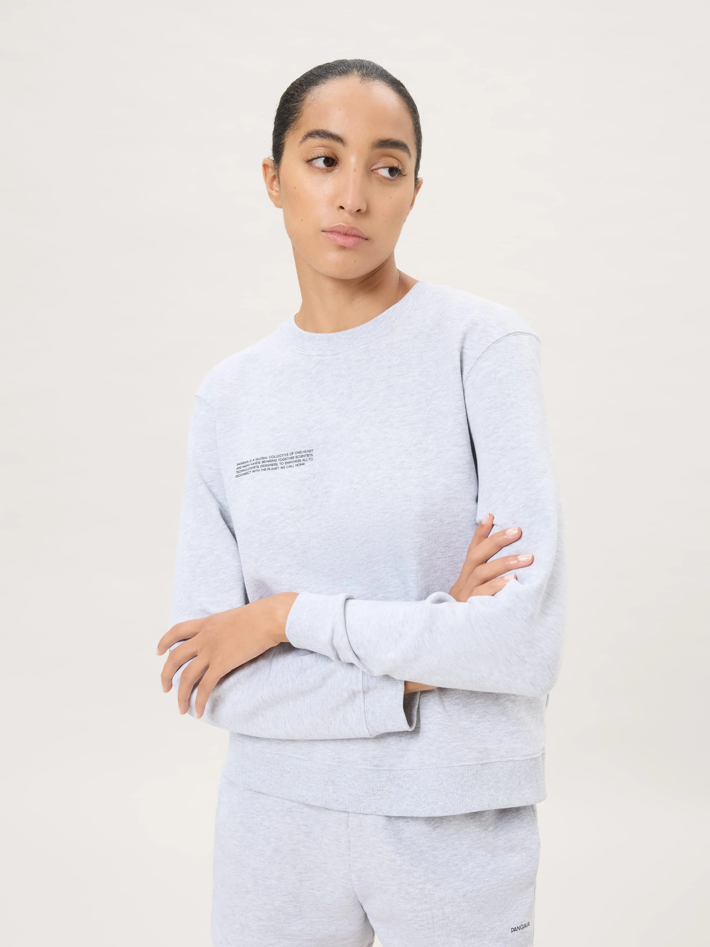 Womens Midweight Sweatshirt - Grey Marl - 1