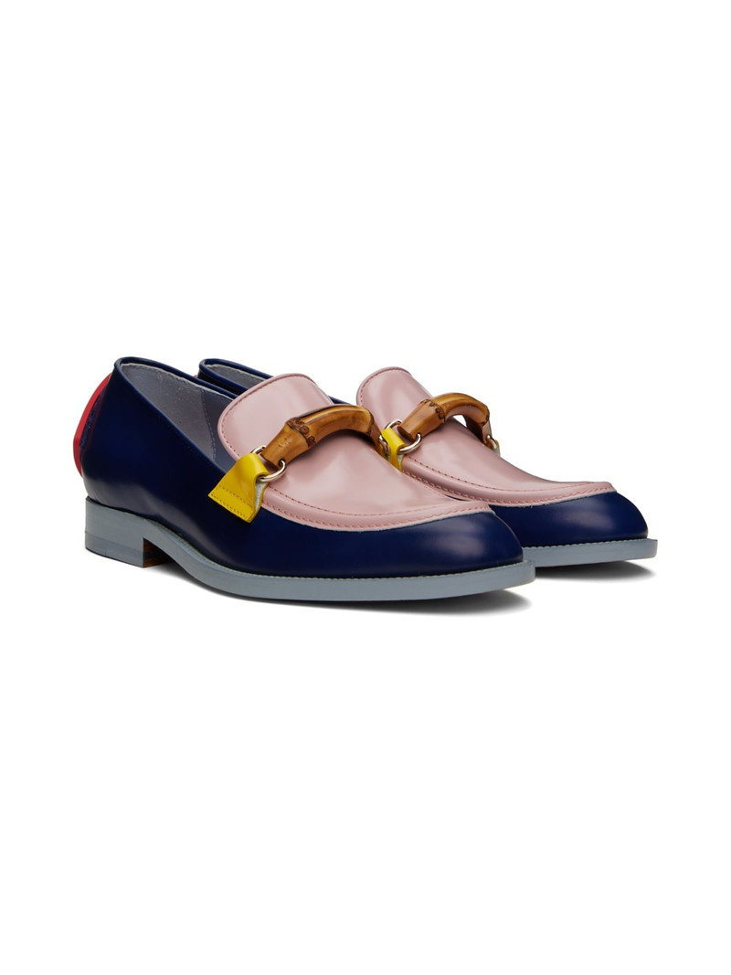 Navy & Pink Memphis Loafers 4