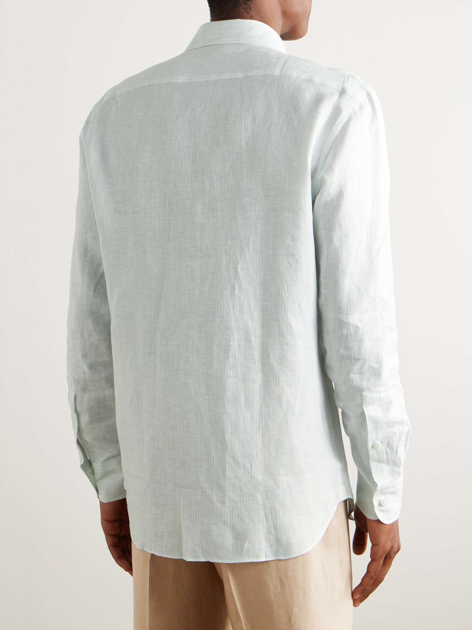 Oasi Striped Linen Shirt - 4