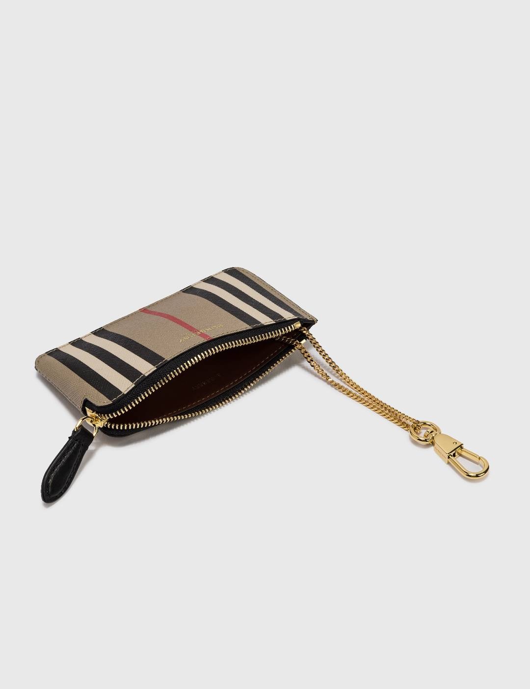 Icon Stripe E-canvas Zip Coin Case - 4