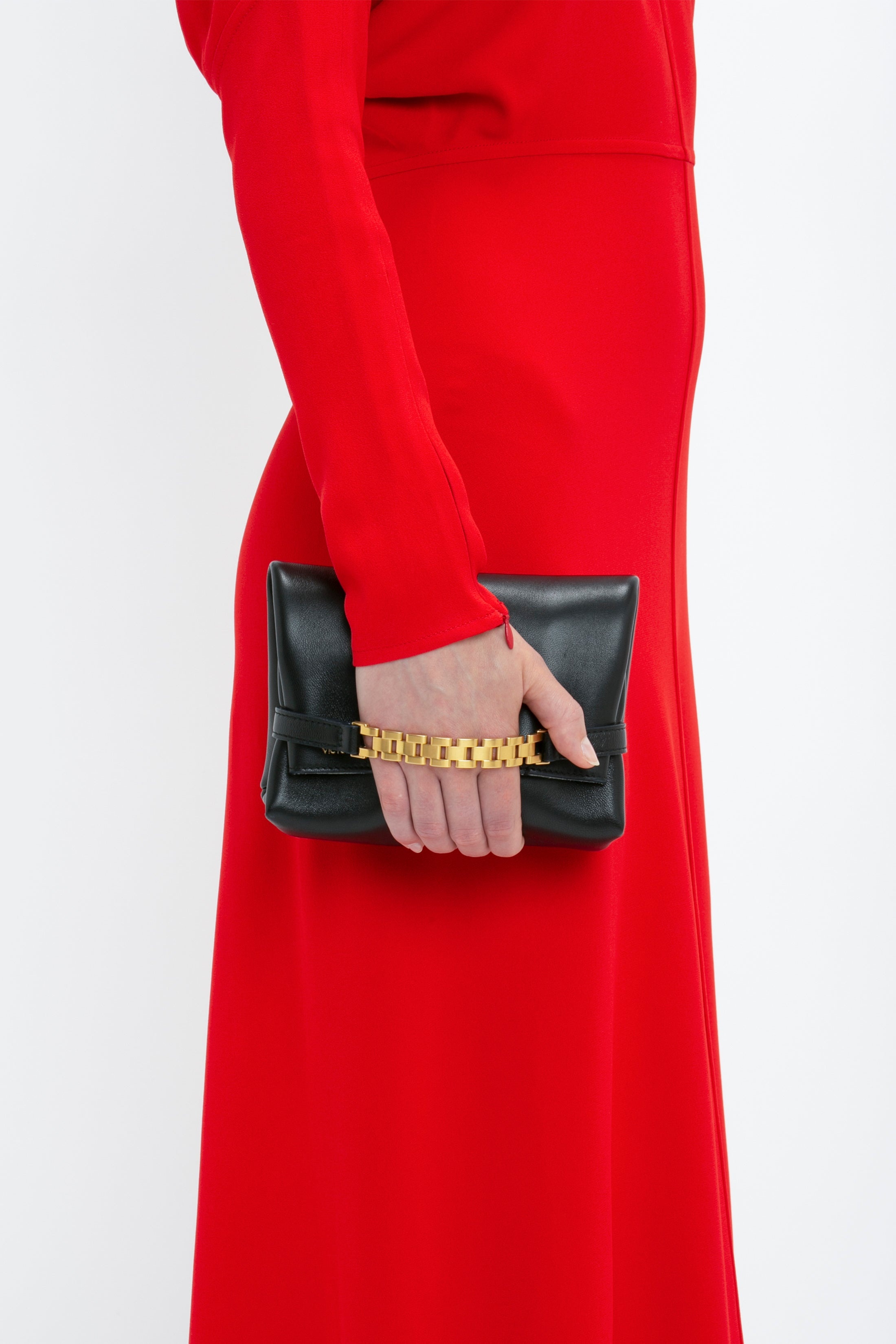 Dolman Midi Dress In Red - 7