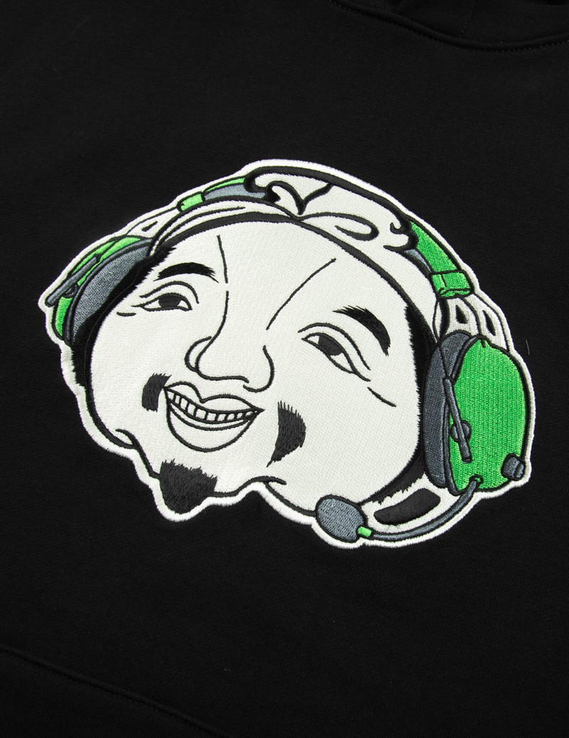 RAZER X EVISU GODHEAD AND SLOGAN EMBROIDERY HOODIE 7