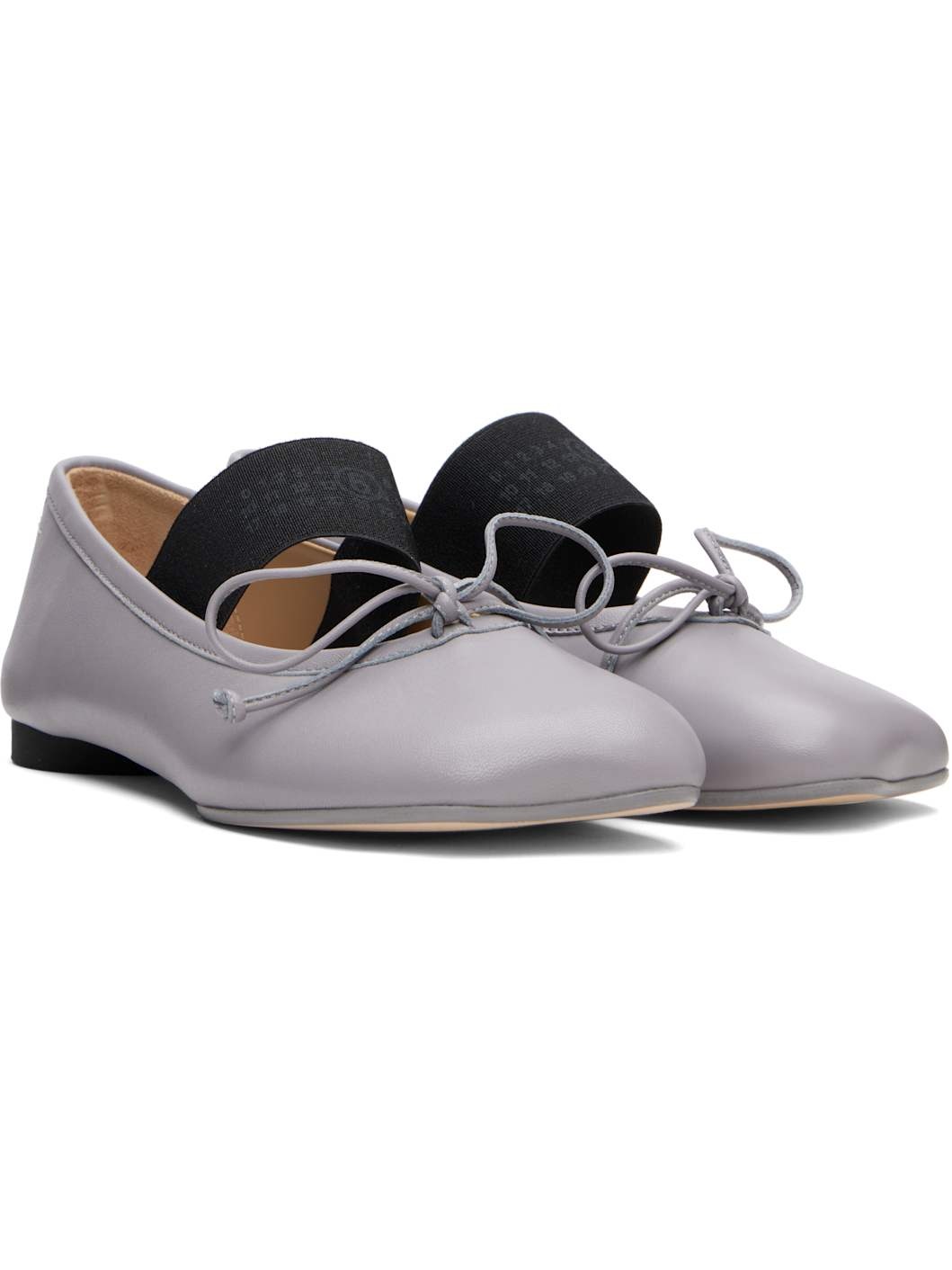 Gray Anatomic Numeric Ballerina Flats - 4