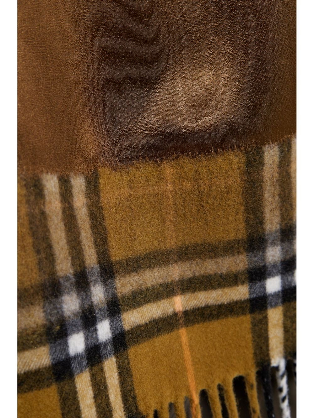 satin check scarf skirt - 5