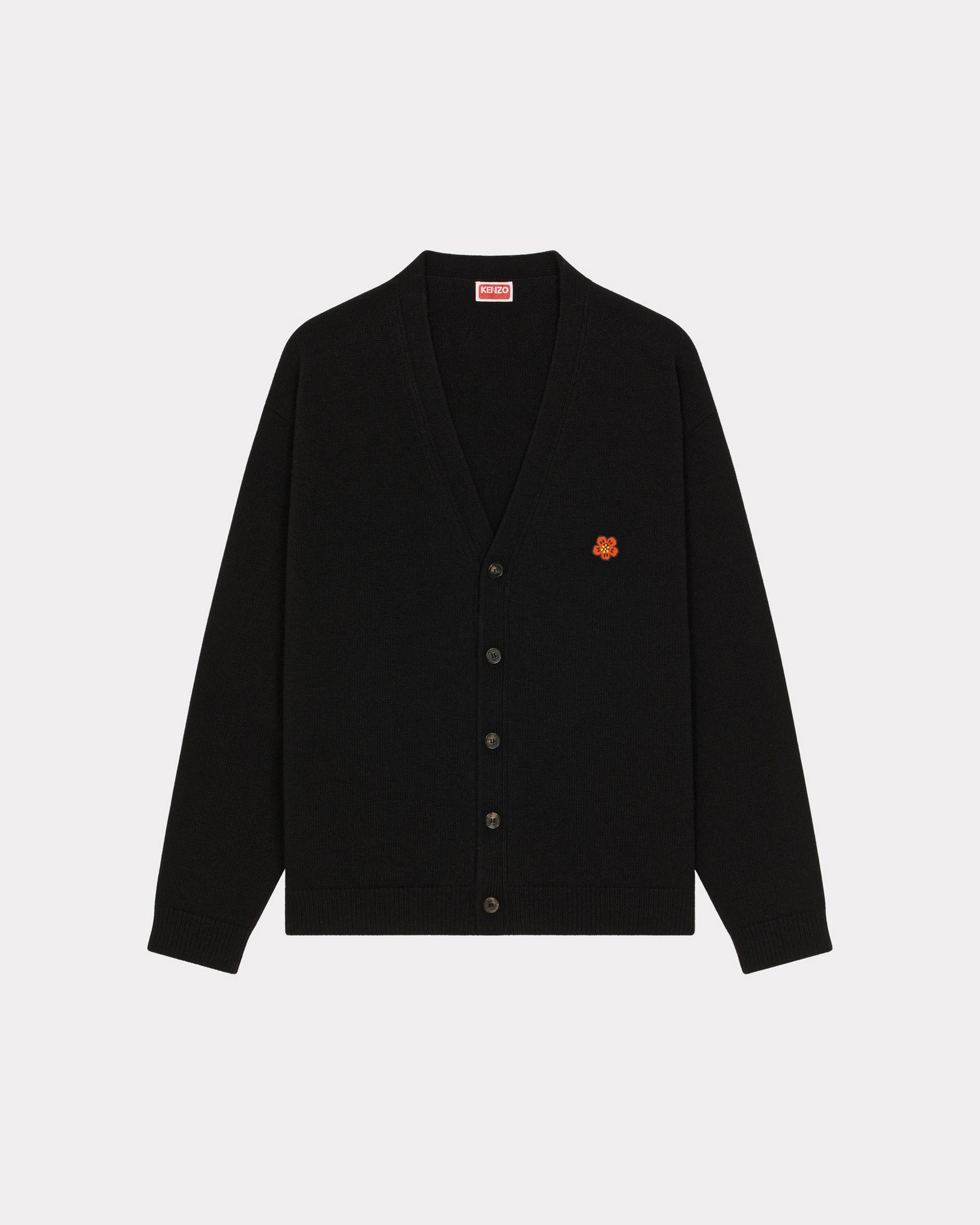 KENZO 'BOKE FLOWER' Crest woollen cardigan | REVERSIBLE