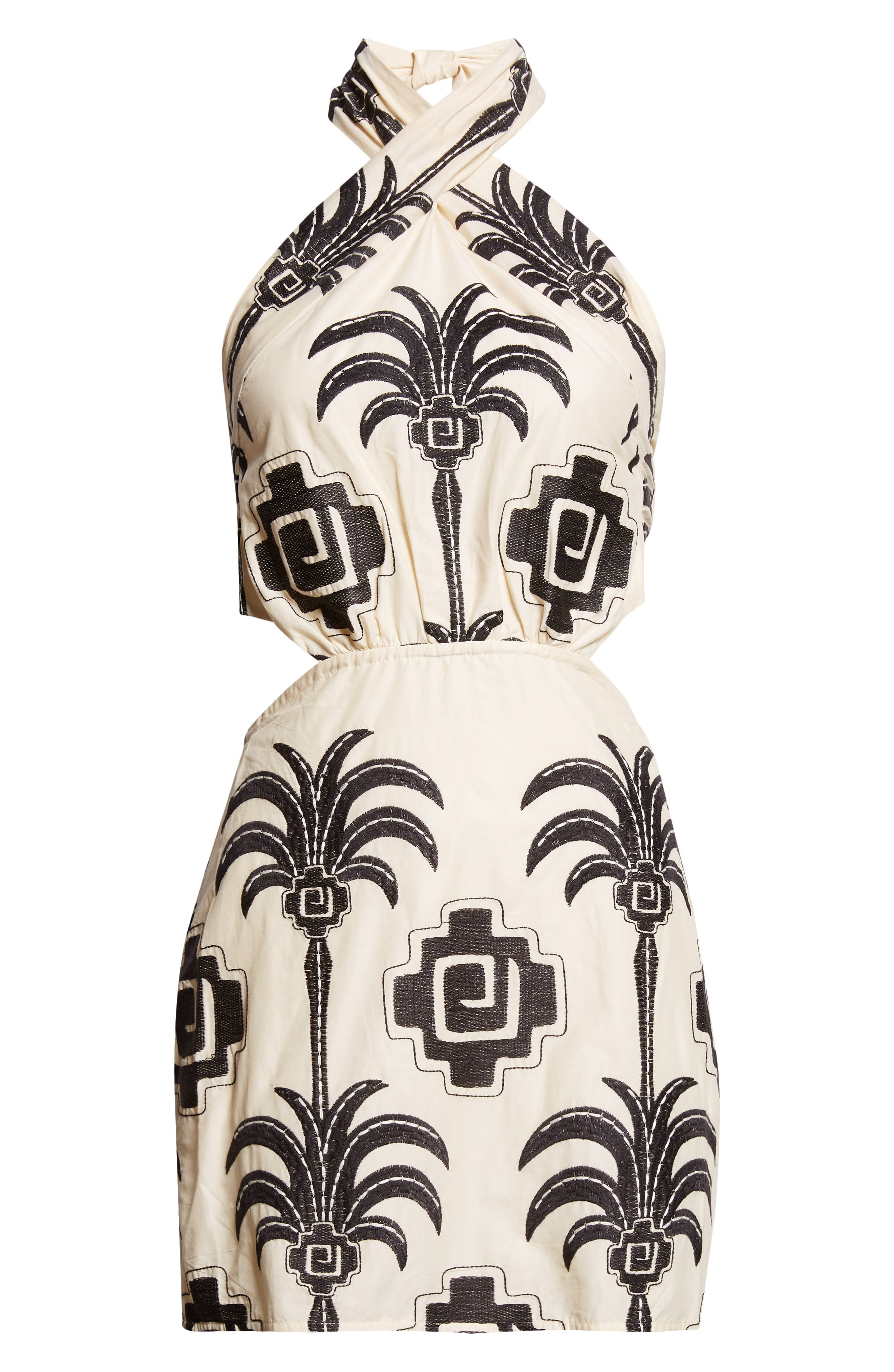 Johanna Ortiz Pintaderas Jacquard Minidress in Ecru /Black at Nordstrom - 5