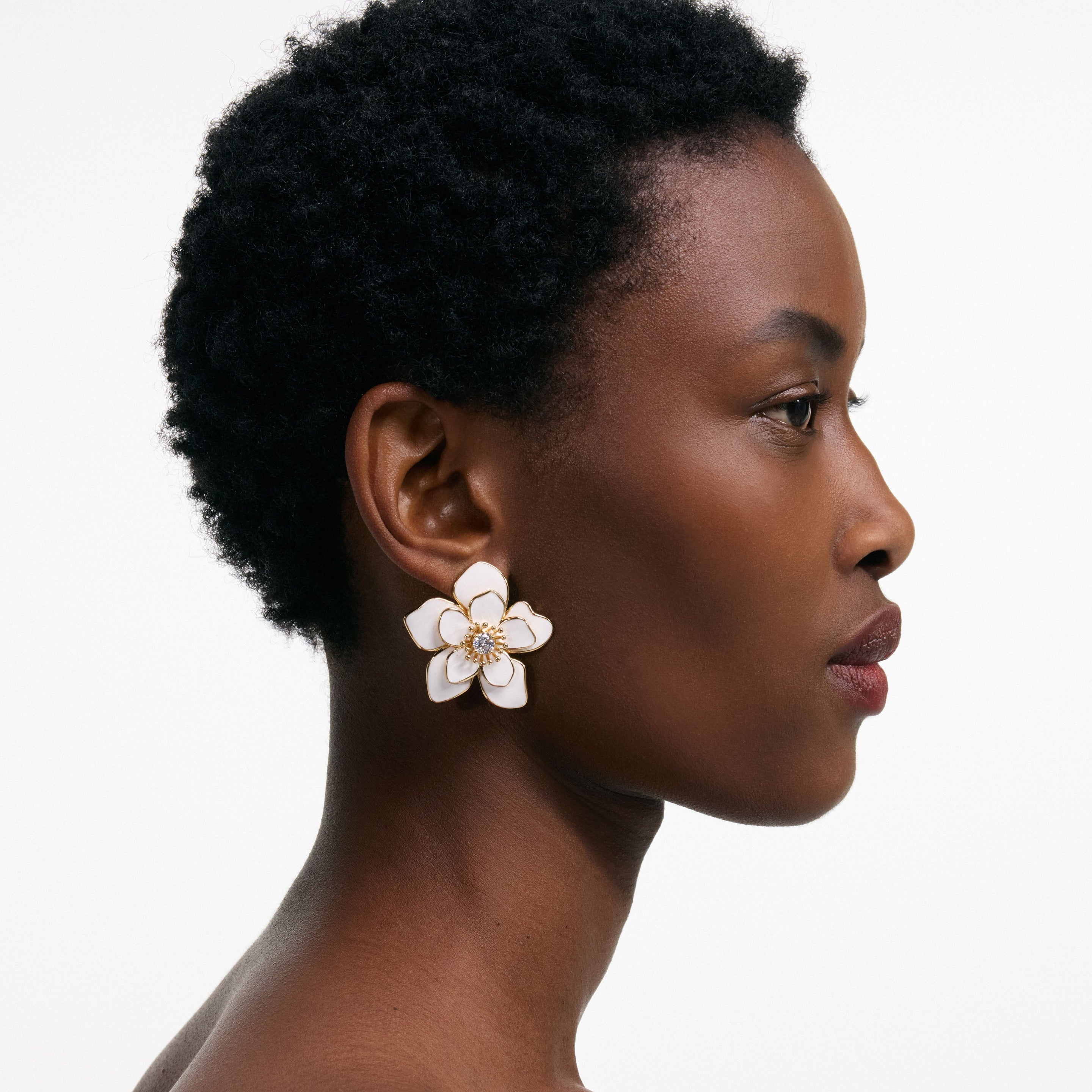 Enamel Flower Earrings - 3
