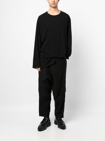 Yohji Yamamoto asymmetric cotton T-shirt outlook