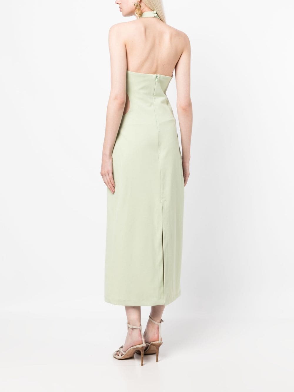 Olivia halterneck cut-out dress - 4