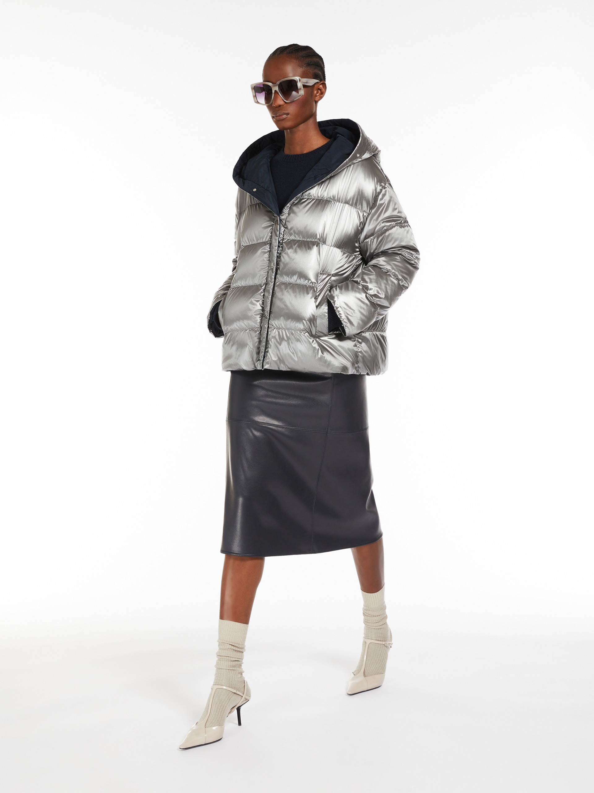 VOLONTA Coated fabric skirt - 2