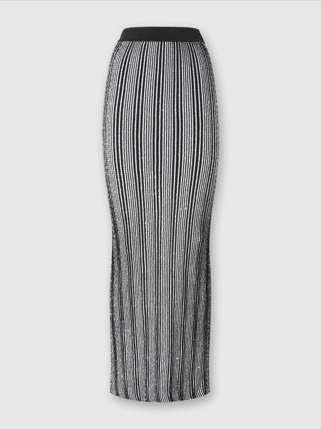 スカート Missoni Ankle-Length Skirt With Ribbed Texture MISSONI Sequin-embellished striped crochet-knit maxi skirt