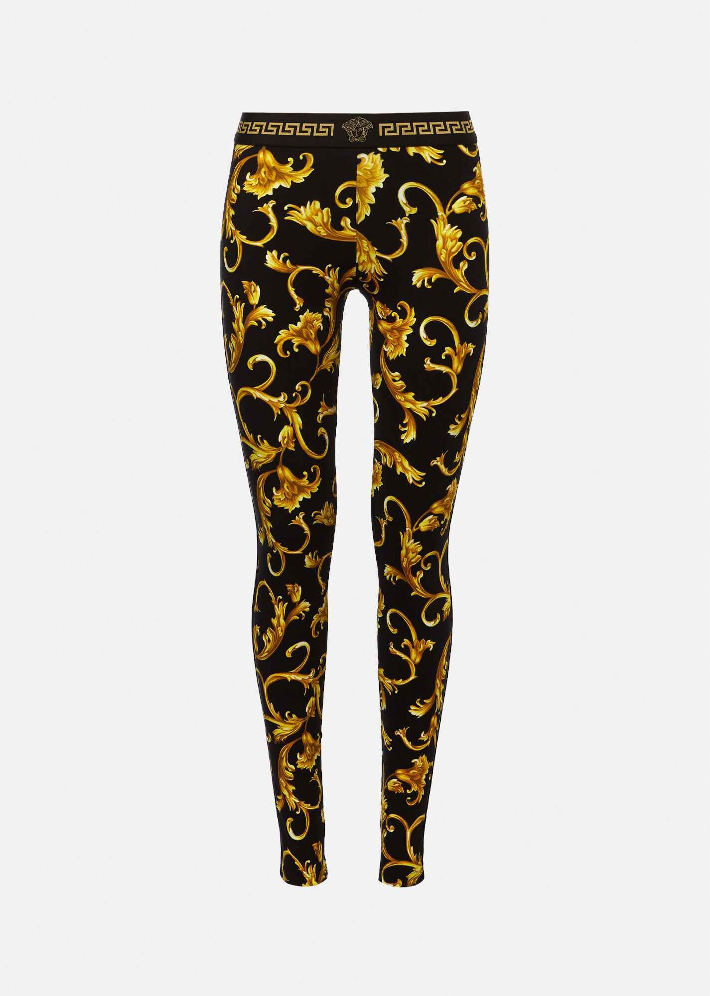 Barocco Print Leggings - 1