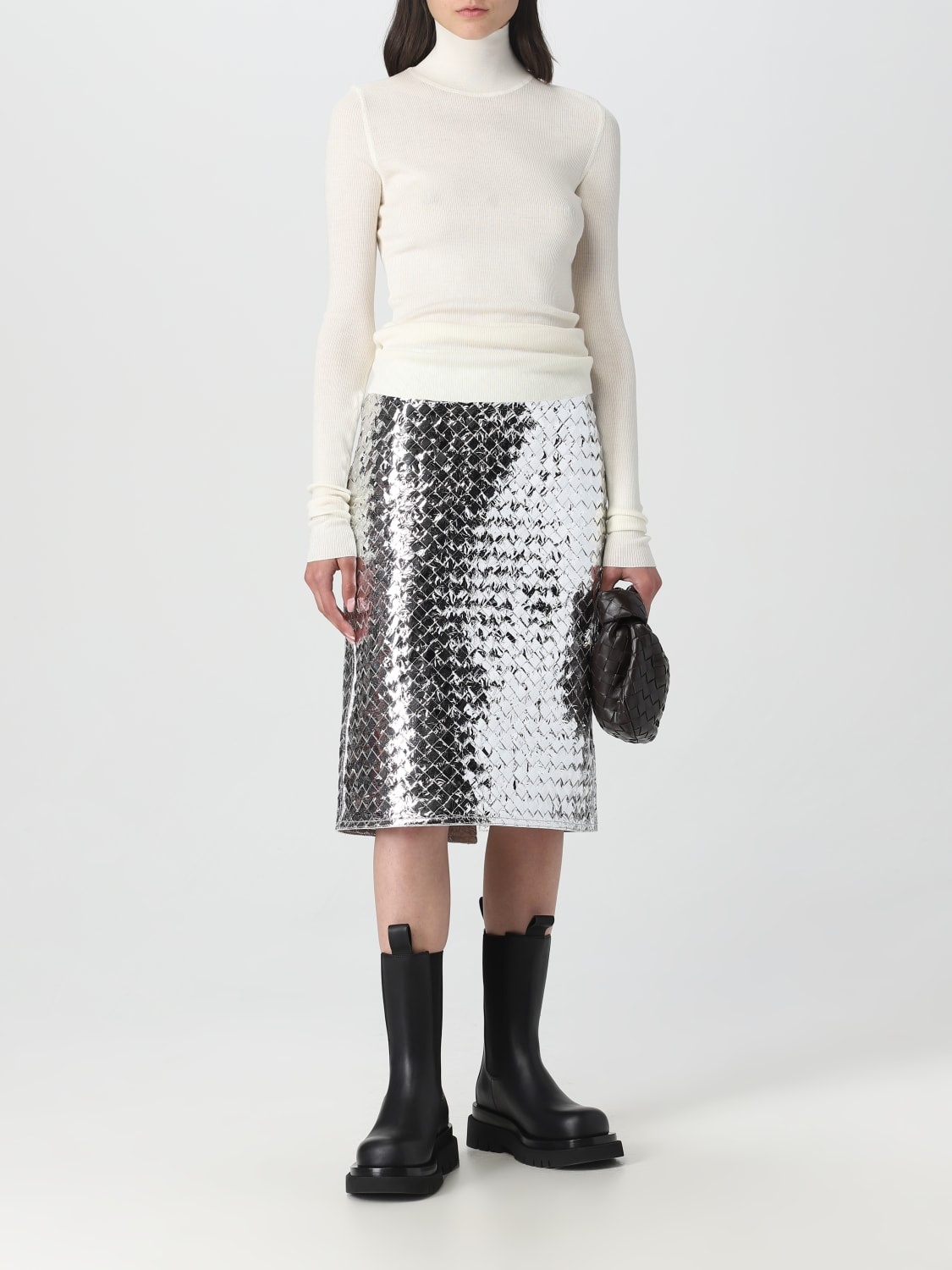 Bottega Veneta skirt in lambskin - 2