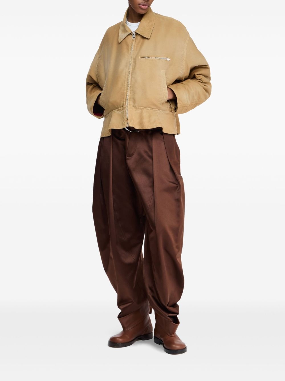 flared-hem jacket - 2