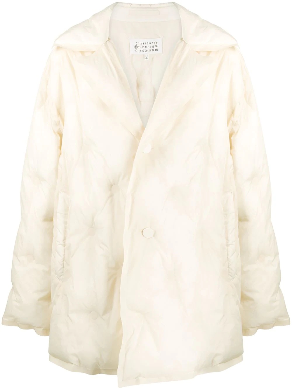 oversized quilted puffer coat - 1