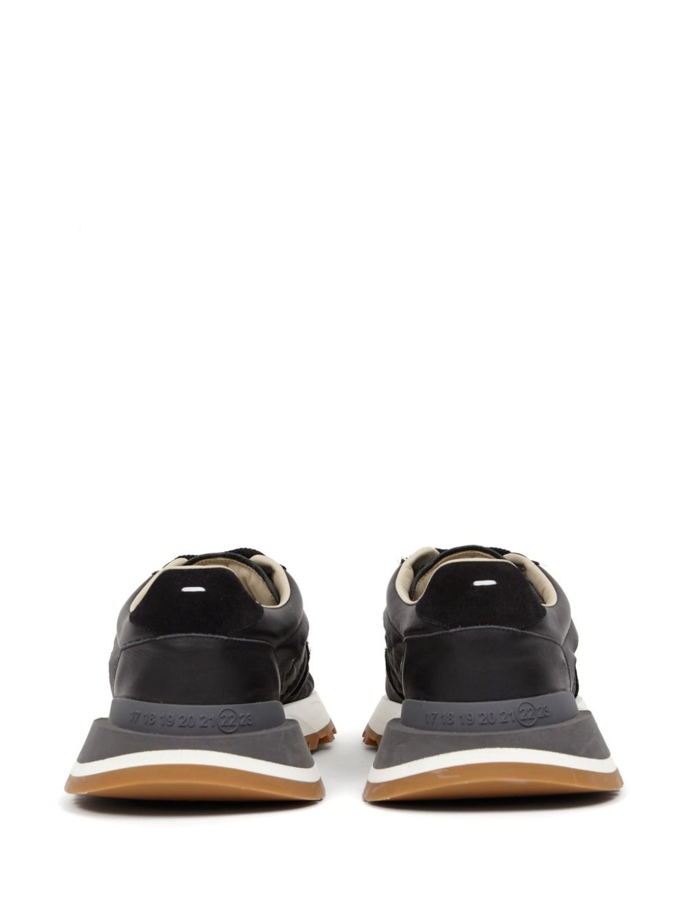 debossed code-sole sneakers - 3