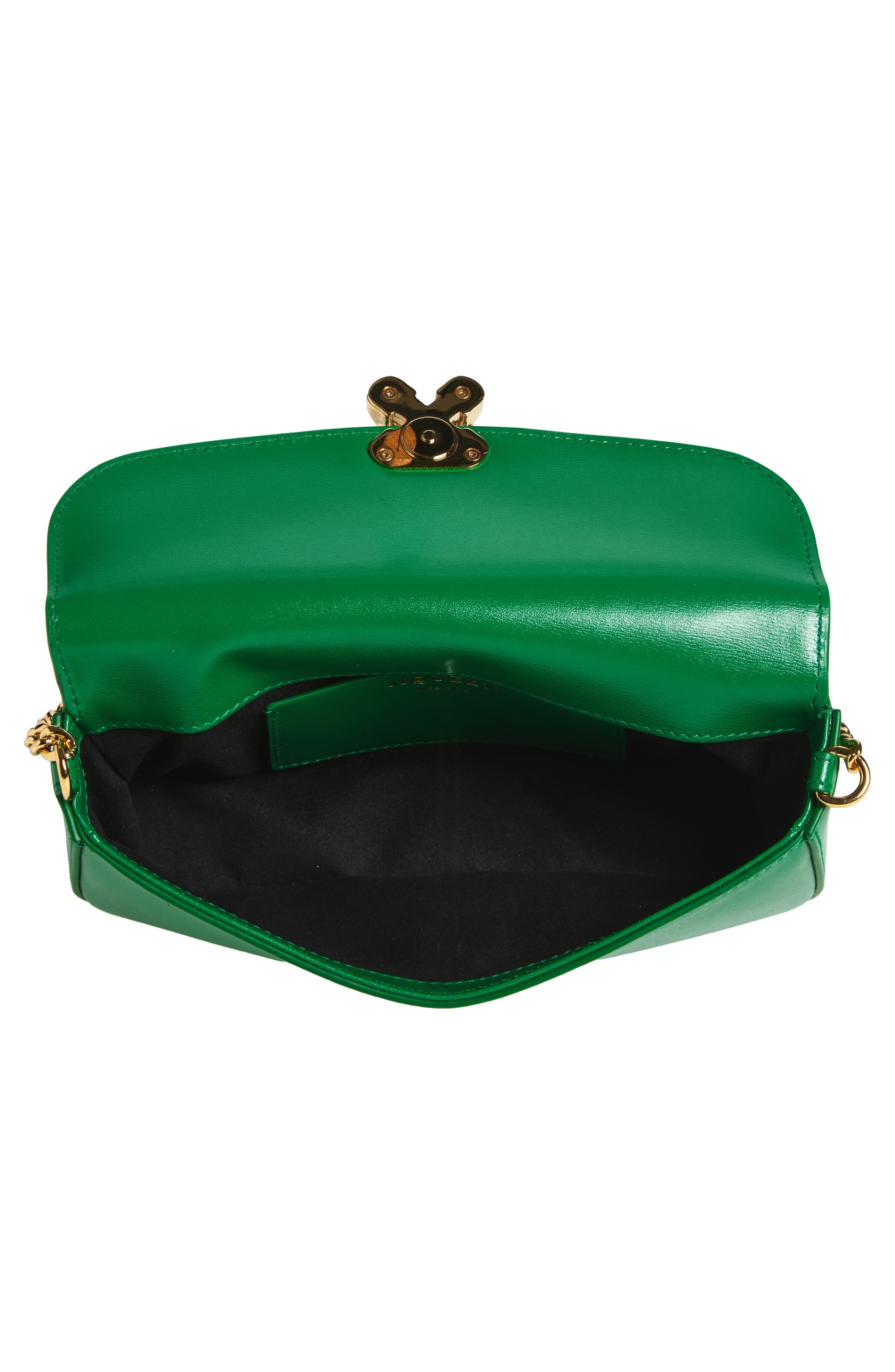 McQueen Small Skull Flower Shoulder Bag in Viridian/Gold at Nordstrom - 3