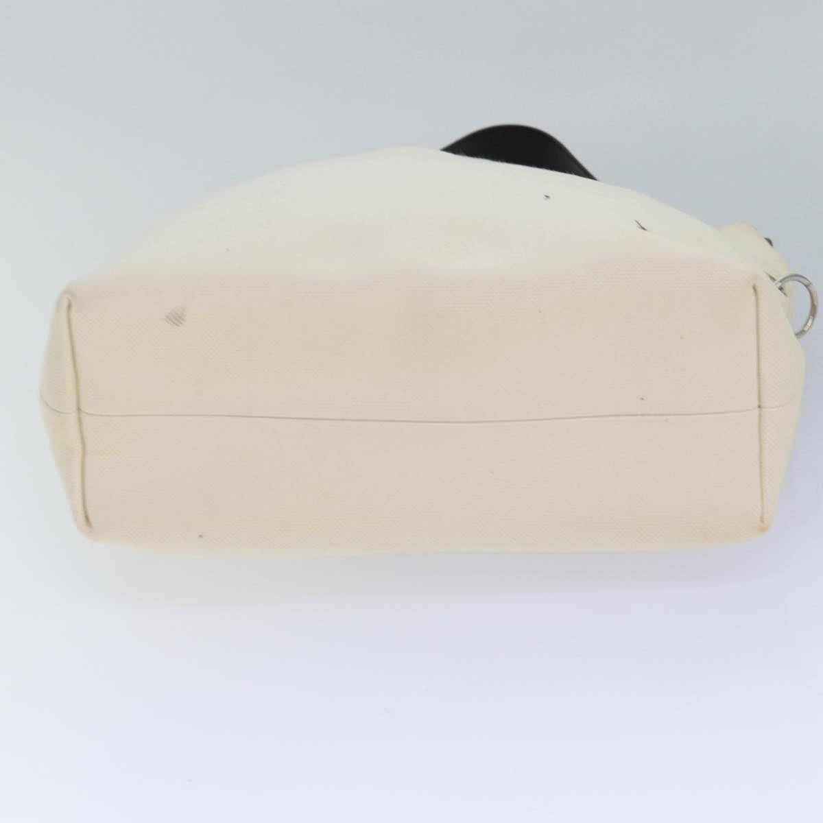 Burberry Blue Label Shoulder Bag Canvas White Brown Silver - 5