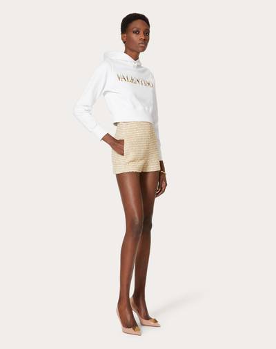Valentino GOLD COTTON TWEED SHORTS outlook