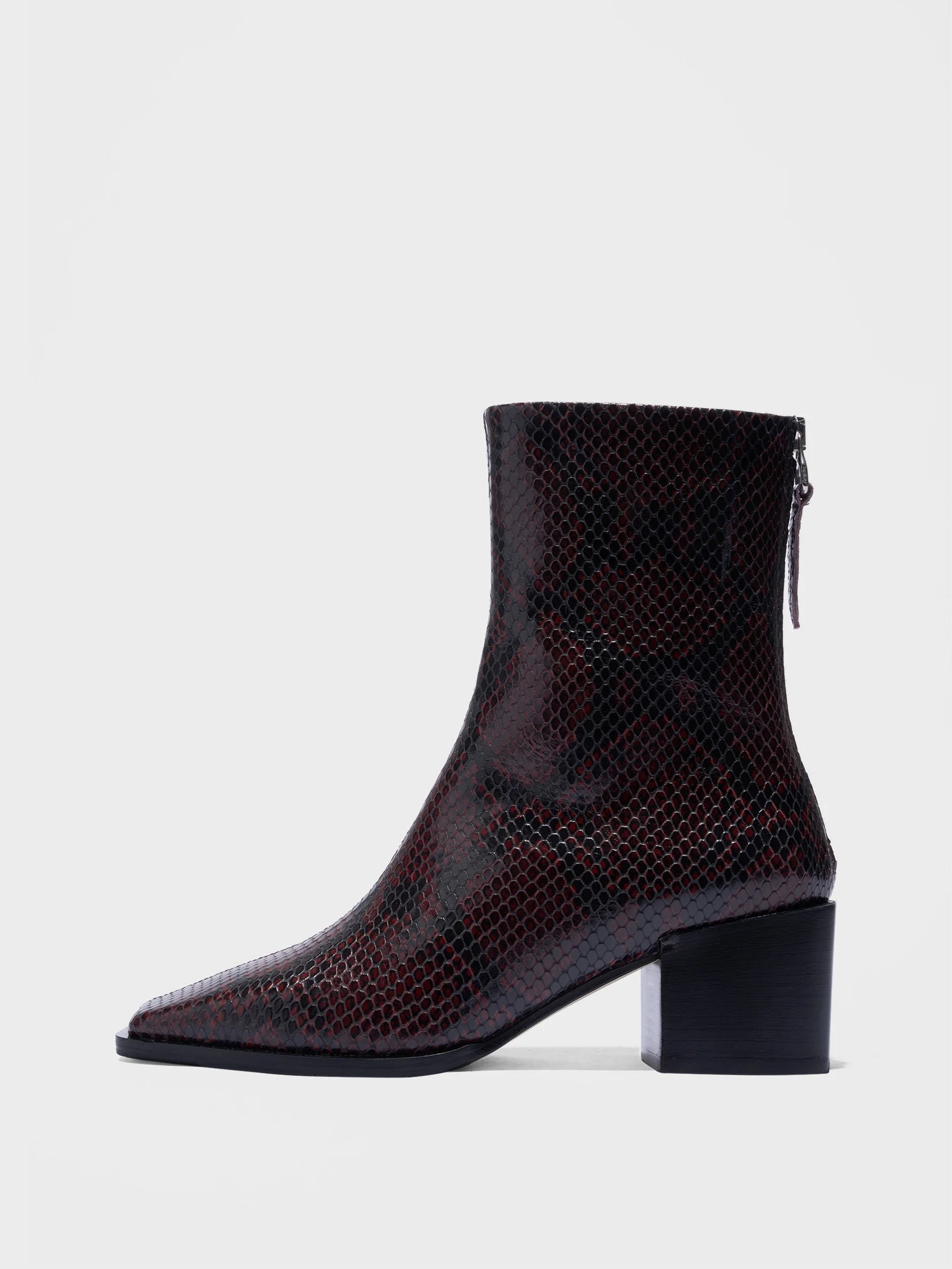 Amina Leather Ankle Boots - 1