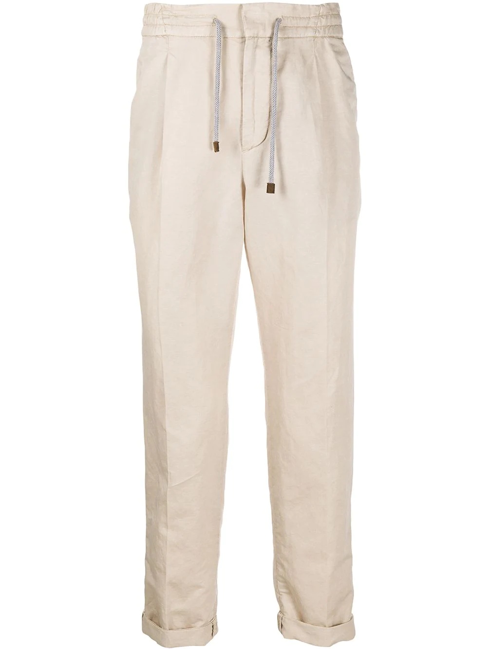 natural flax chinos - 1