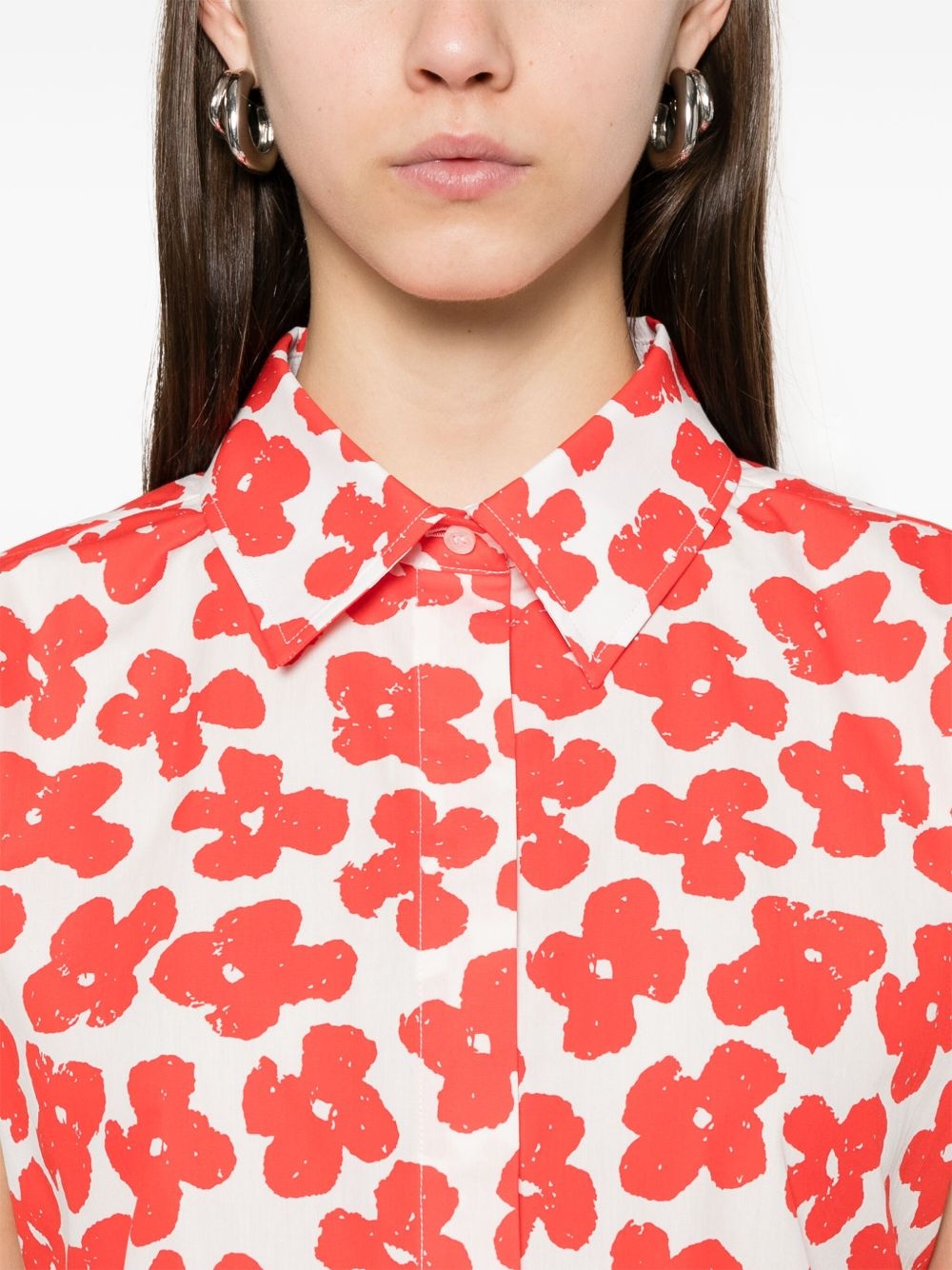 floral-print shirt - 5