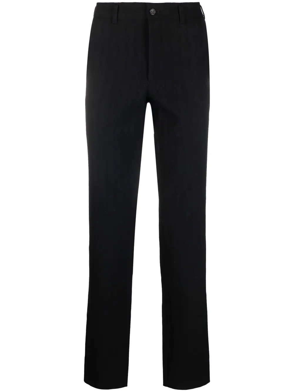 straight leg textured trousers - 1