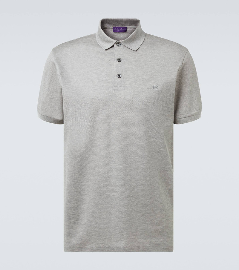Reg cotton piqué polo shirt 1