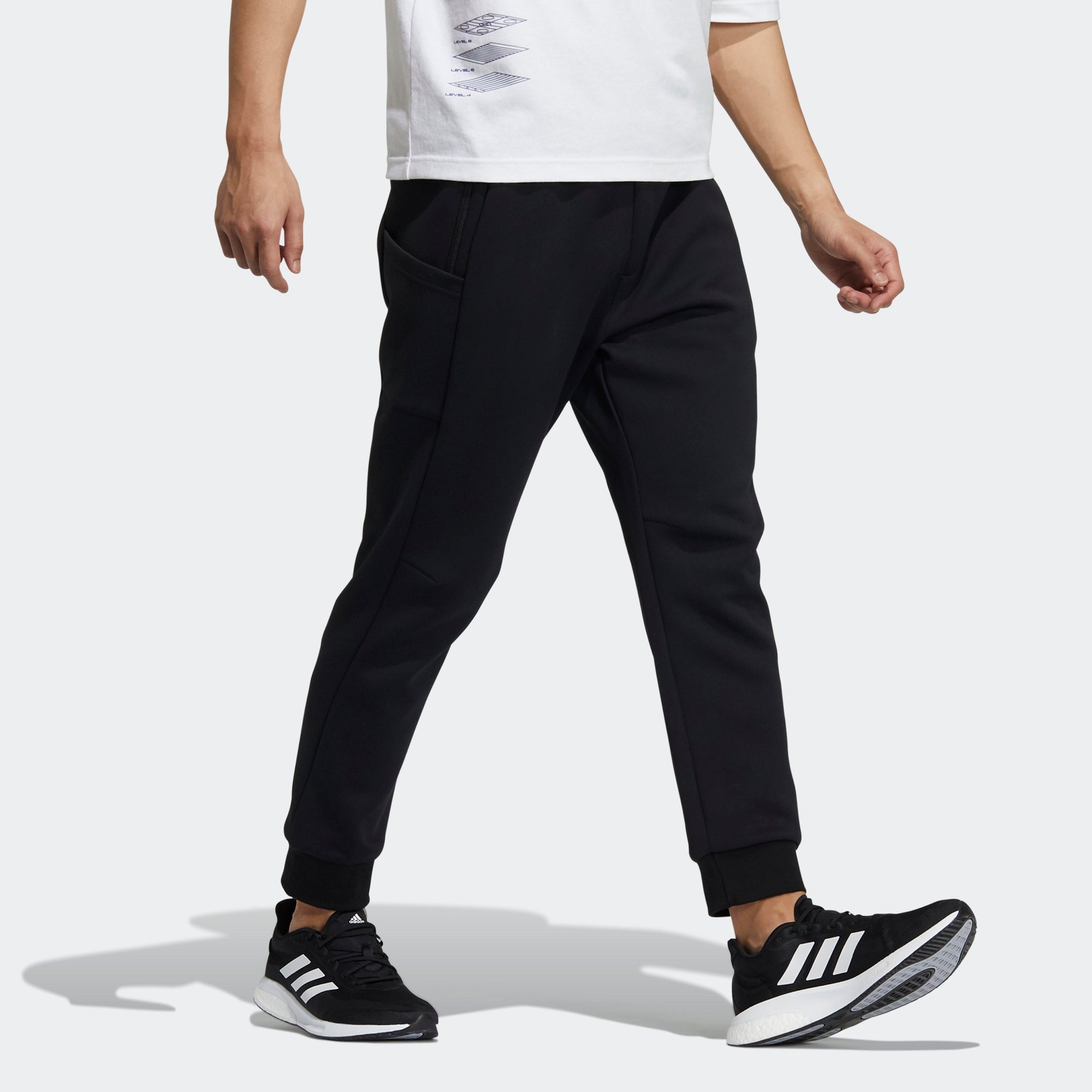 adidas Knit Sports Training Long Pants Black GT6490 - 5