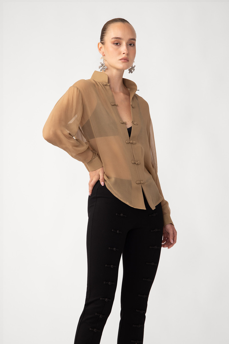 SAU LEE FALLON SILK SHIRT outlook